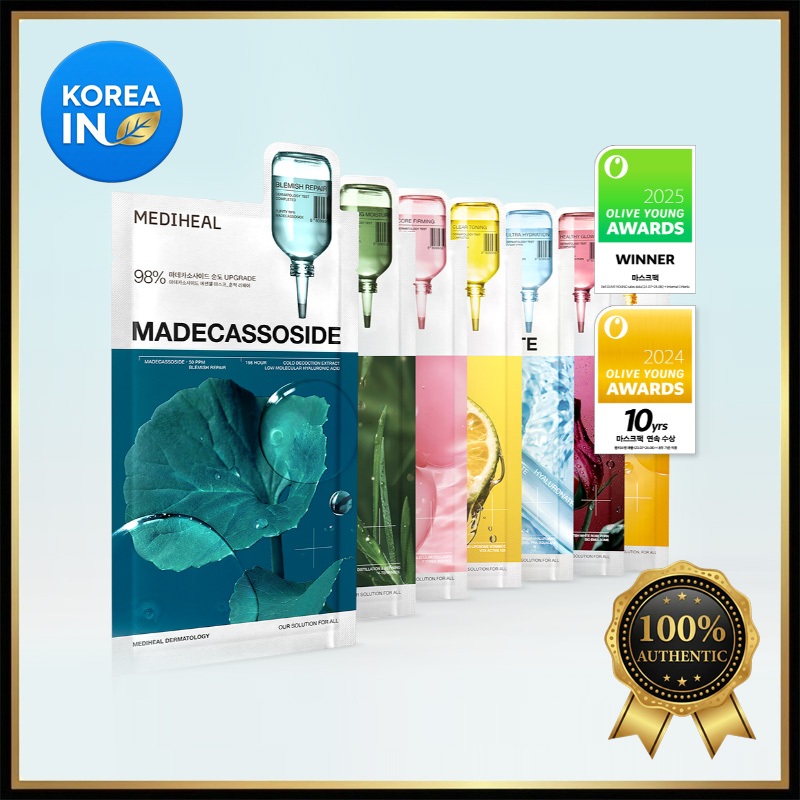 Máscara Essencial Mediheal (7 Pontas)-Teatree PDRN Vita C | Facial Coreana Antiacne