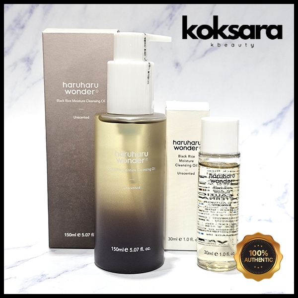 Haruharu Wonder Black Rice Moisture Deep Cleansing Oil 150ml, 30ml