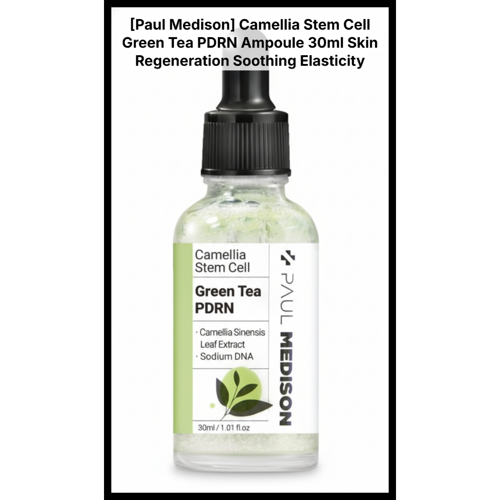 [Paul Medison] Ampola PDRN De Chá Verde De Célula-Tronco De Camélia 30ml Regeneração Da Pele Calmante Elasticidade Soro Radiante