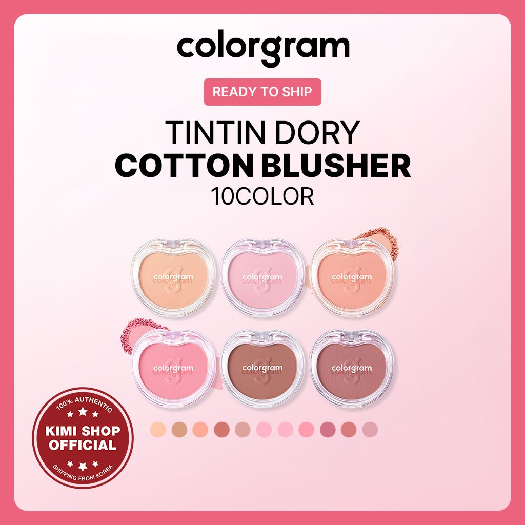 [COLORGRAM] Blush De Algodão Tintin Dory 10 Cores
