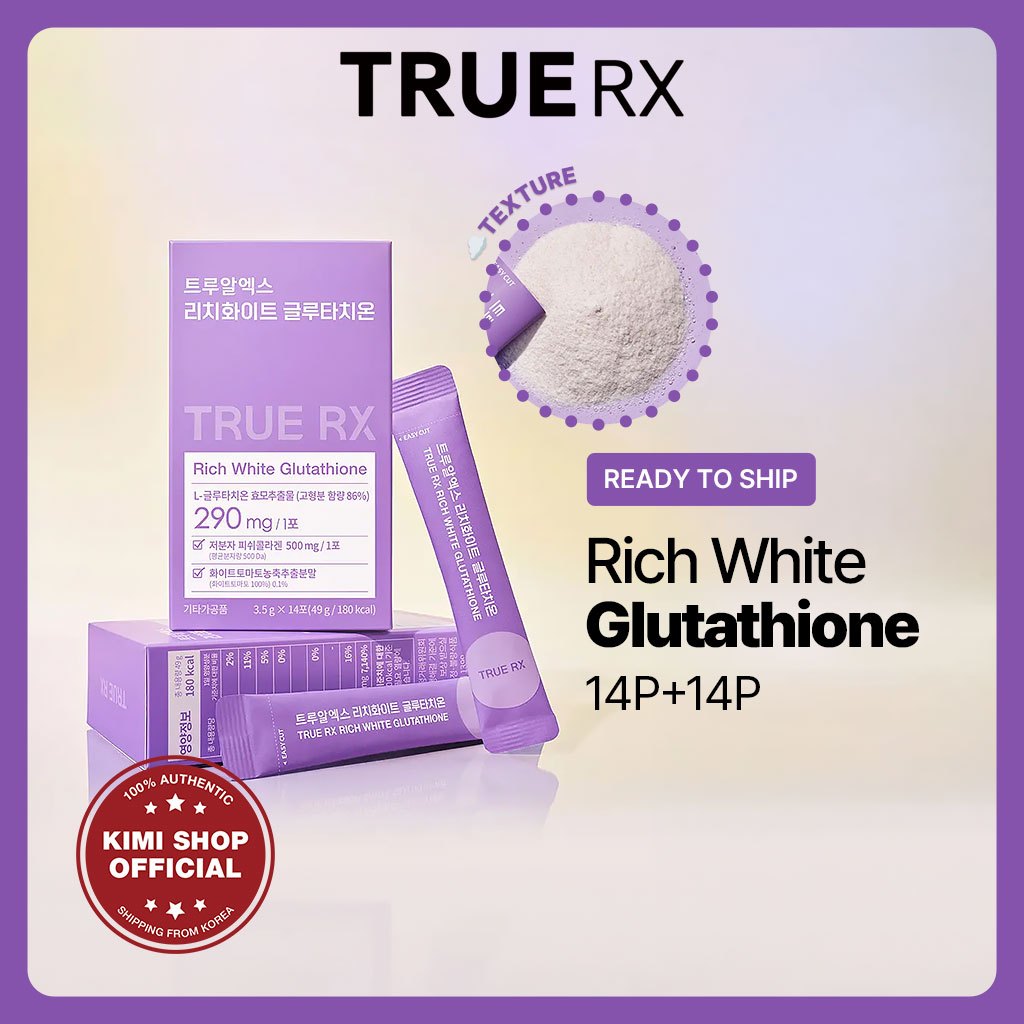 [TRUE RX] Glutationa Branca Rica 14P Para Clareamento Da Pele TRUERX