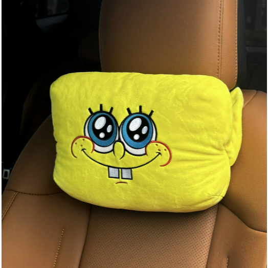 Almofada De Pescoço De Carro Belle Amant Bob Esponja E Patrick | Encosto De Cabeça Suporte De Memória Macio Novo Present