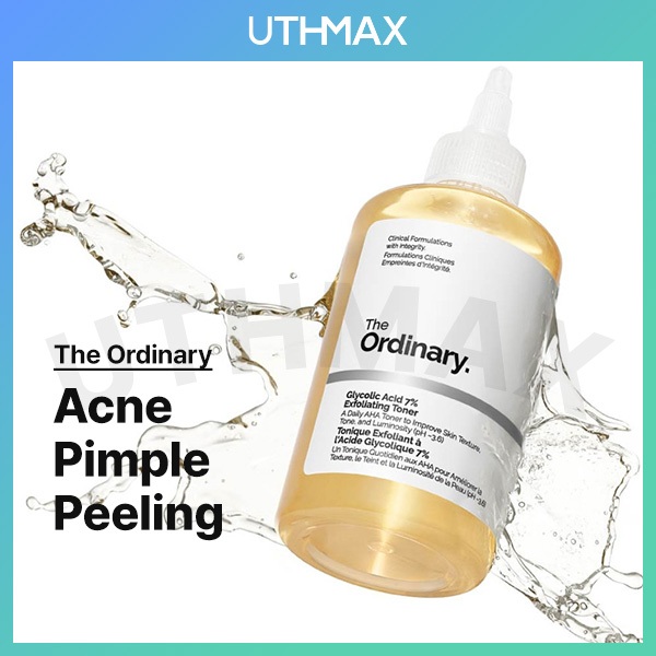 [The Ordinary] Ácido Glicólico 7 % Tônico Esfoliante 240ml Acne E Marcas De Espinhas Peeling