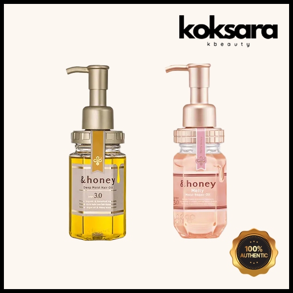&honey Moist Hair Oil Deep / Melty 100ml 2 Types
