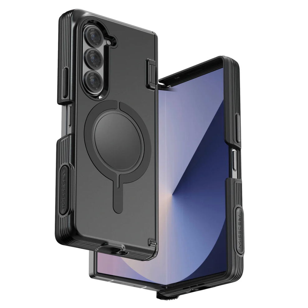 VRS Design-Galaxy Z Fold 6 Case Torso Edge/Tampa Da Dobradiça Magnética