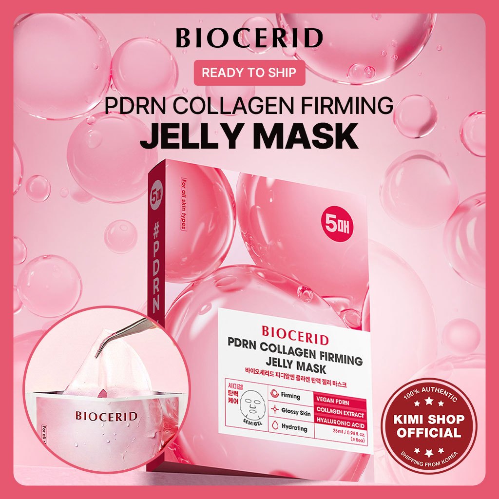 [BIOCERID] PDRN Colágeno Firmador Jelly Mask Pack Folha Recuperação Umidade Calmante