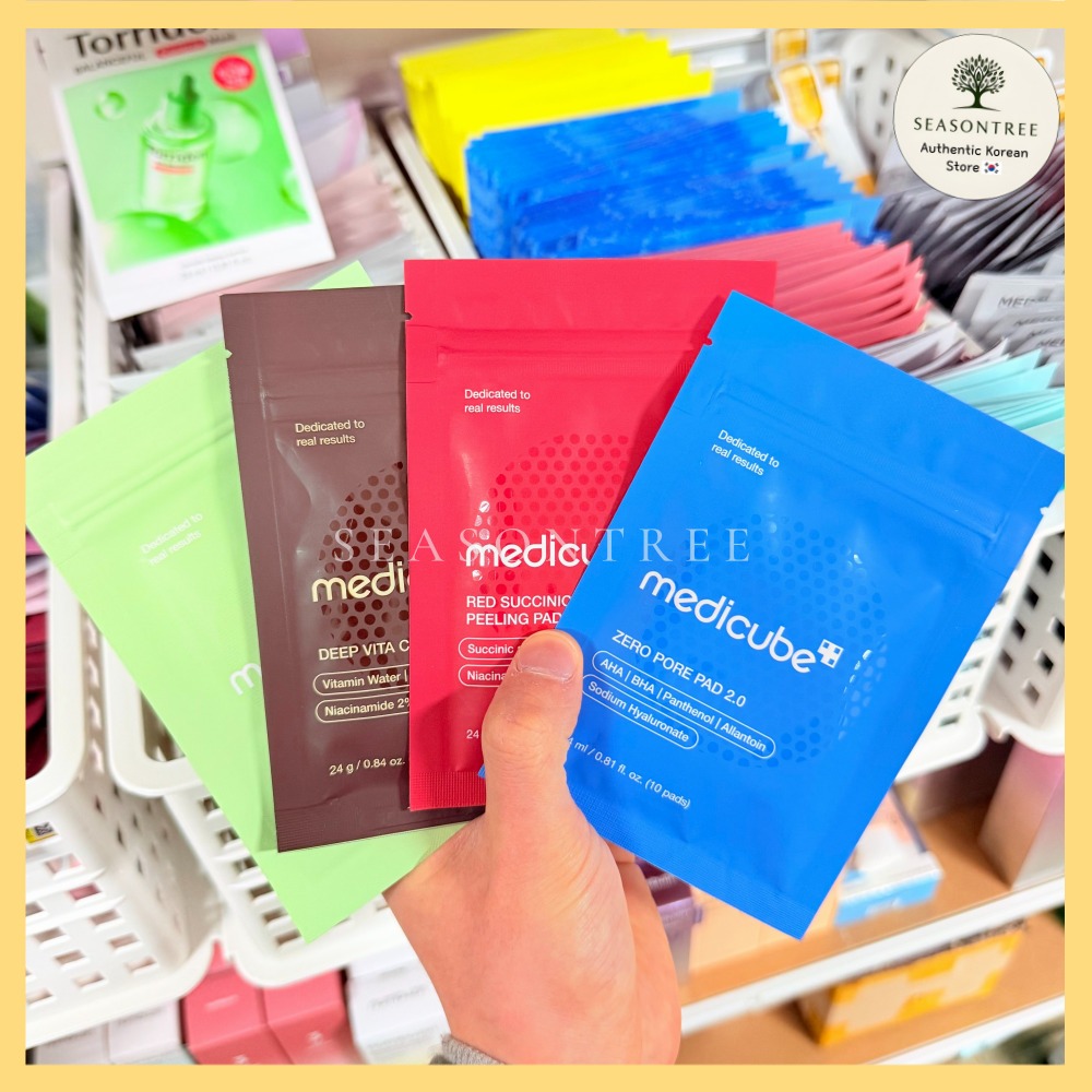 [Medicube] Pads Mini Series (Zero/Succinic/Deep Vita C/Exosome Cica) 10 Unidades