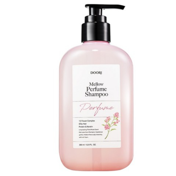 [Doori] Shampoo Perfume Suave 380ml | Aroma Floral De Almíscar Cuidados Anti-Queda De Cabelo 15 Complexo De Flores K-Bel