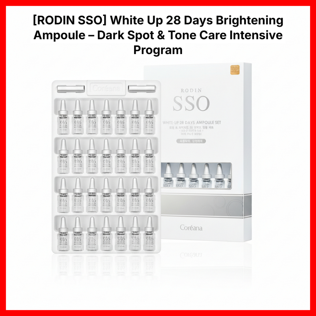 [PREMIUM] [RODIN SSO] Ampola Iluminadora Branca De 28 Dias-Programa Intensivo De Cuidados Com Manchas Escuras E Tons Da
