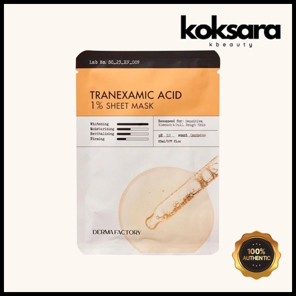 Derma Factory Tranexamic Acid 1% Sheet Mask 23ml (Spot Mask)