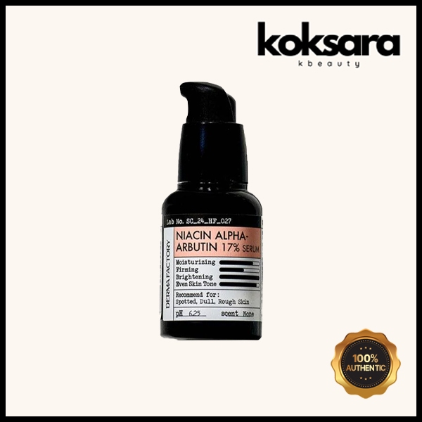 Derma Factory Niacin Alpha Arbutin 17% Serum 30ml