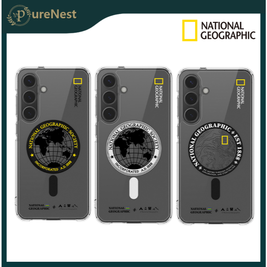 [Nacional Geographic] Capa Robusta MagSafe Para Samsung Galaxy S24/S25 Series