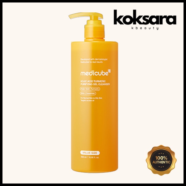 Medicube Kojic Acid Turmeric Gel-to-Foam Cleanser 500ml