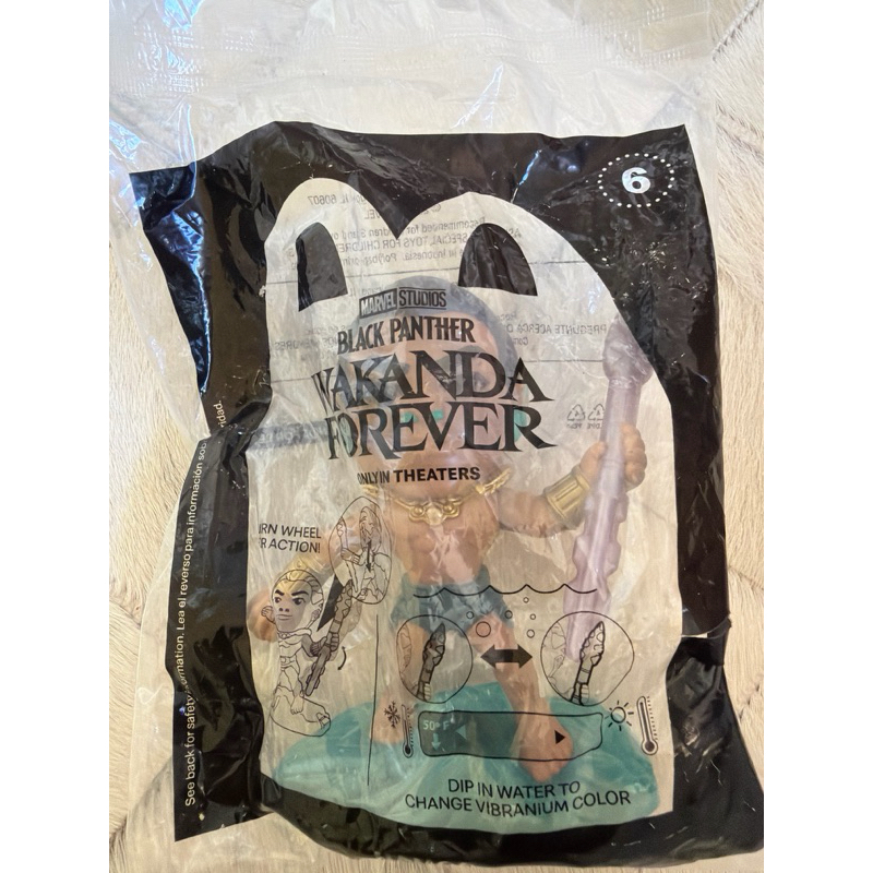 Miniatura Boneco Pantera Negra Wakanda Para Sempre Namor - Mc Donald’s 2022