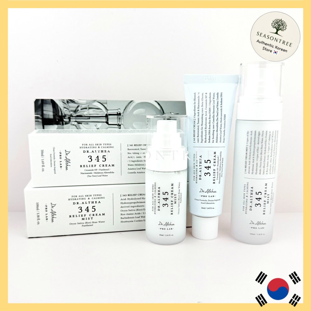 [Dr.Althea] Creme Alívio 345 50ml/Névoa Facial 60ml/100ml