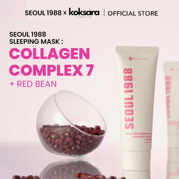 [OFFICIAL] SEOUL 1988 Sleeping Mask: Collagen Complex 7 + Red Bean 60g