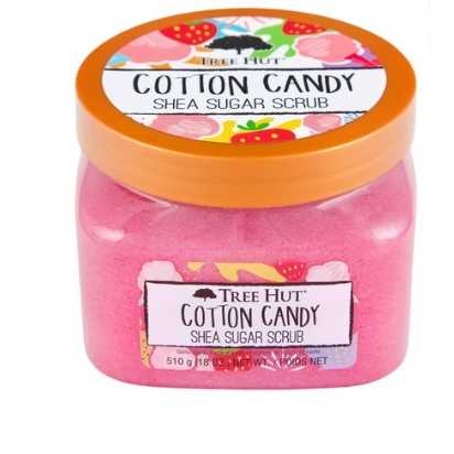 Tree Hut Esfoliante Corporal Com Açúcar De Karité 510g Algodão Doce | Hidratante Para Pele Seca