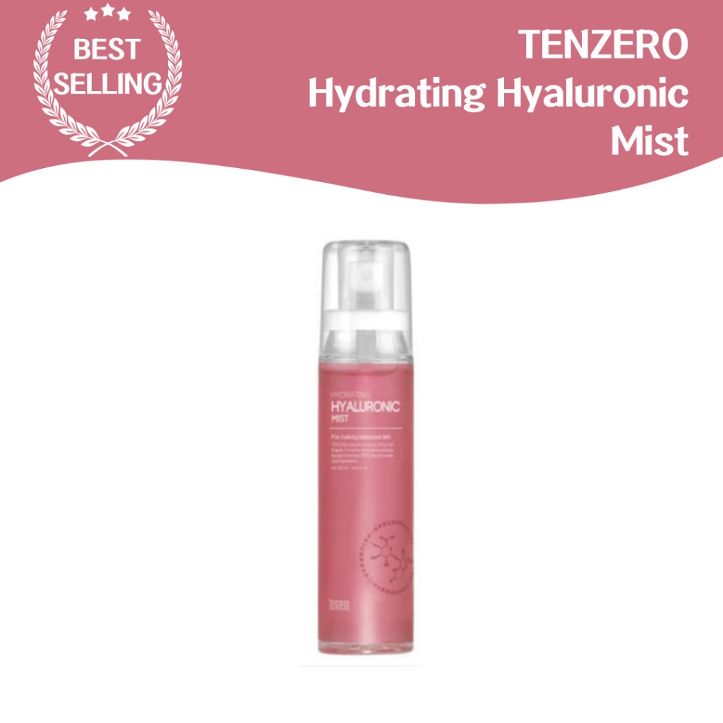 Tenzero Hydrating hyaluronic Mist 120ml Alta Hidratação , Ácido Hialurônico , Melhorando O Ressecamento Rápido , Hipoalergênico , Fortalecendo A Barreira Da Pele , Umidade Instantânea , Cuidados Calmantes