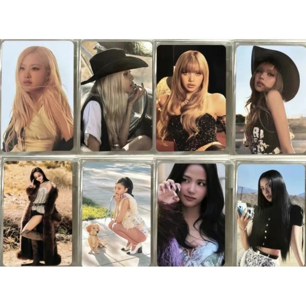Conjunto De Cartões Fotográficos BLACKPINK Autêntico Com Jennie , Lisa , Jisoo E Rosé , Estilos De Álbum Presente De Mem