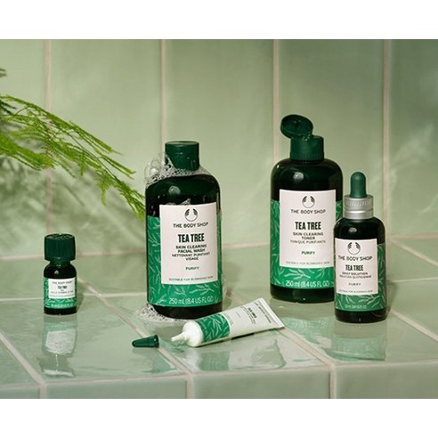 THE BODY SHOP Óleo De Árvore De Chá 10ml 1ea Solução Natural Purificante De Pele Manchada Calmante