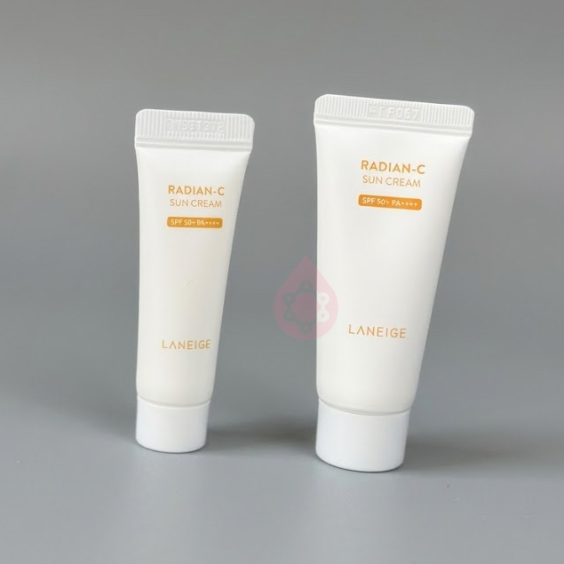 LANEIGE Radian-C Sun Cream Mini Versão 10ml , 20ml-A Única Solução Para Enfrentar Raios UV , Protetor Solar Vitamínico