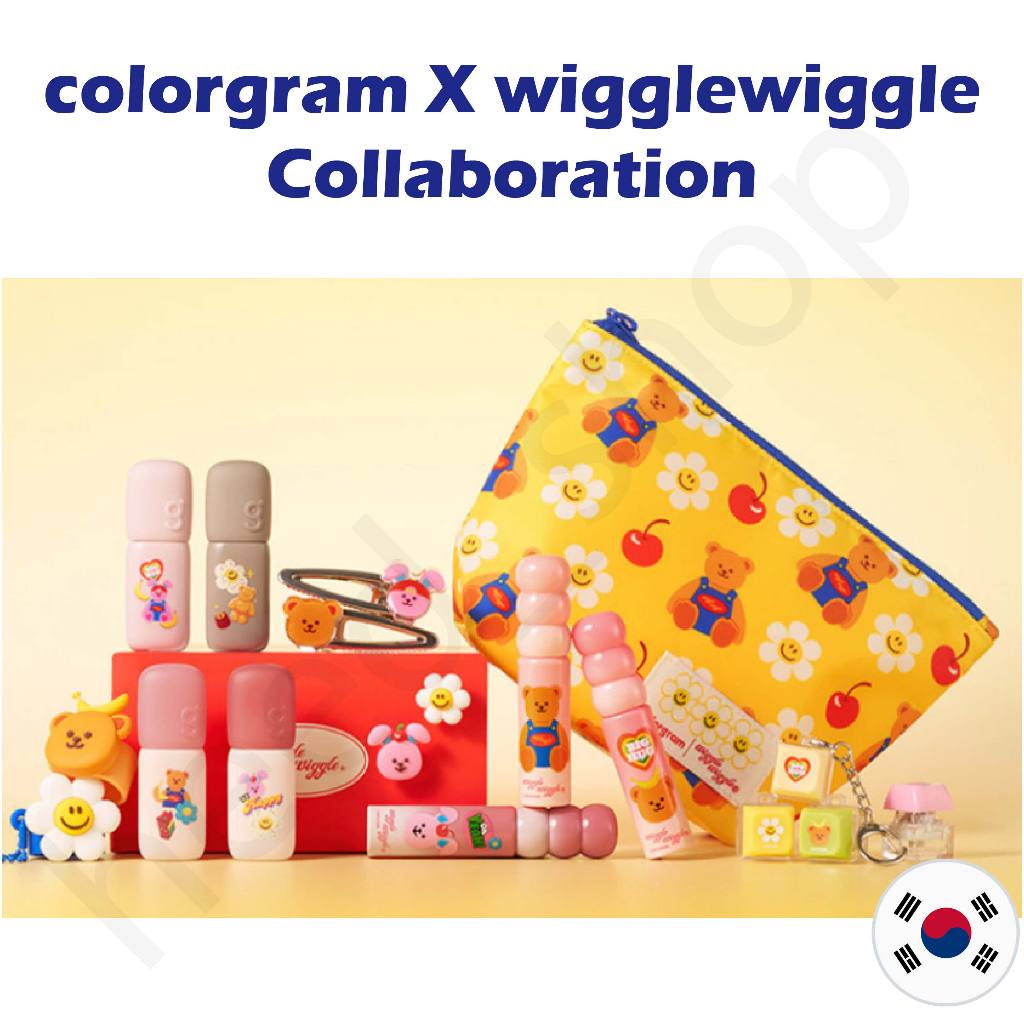 [colorgram X wiggle] Nude Blur Tint/Fruity Glass Milk/Tintin Dory Cotton Blush/Pin Point Eyeshadow Palette