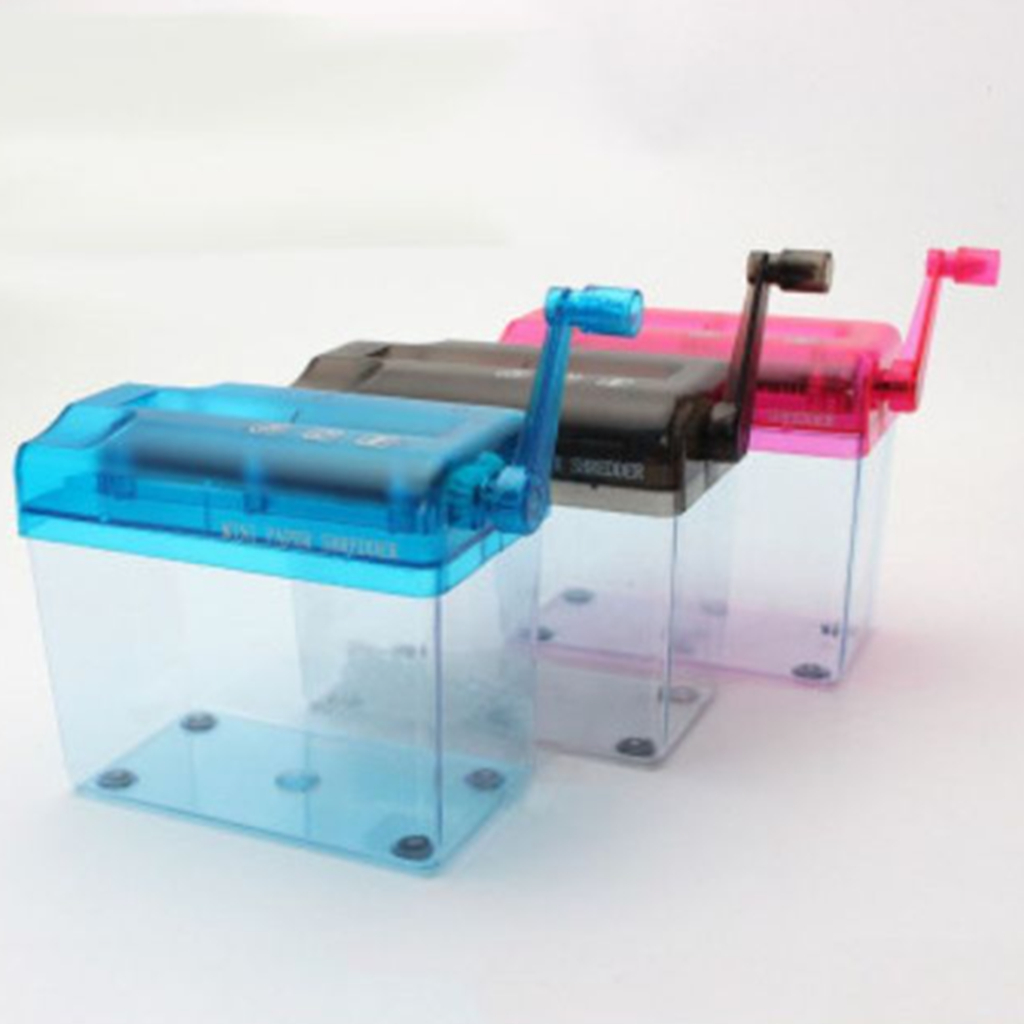 Mini Triturador De Papel Manual Portátil Tamanho A6/Cortador De Documentos Com Manivela Para Segurança Em Escritório Dom