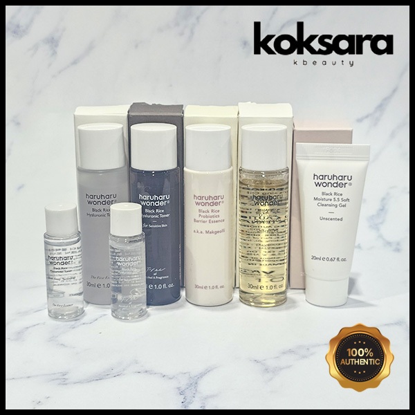 Haruharu Wonder Black Rice Toner Hialurônico Sem Álcool E Fragrância , Gel De Limpeza , Essência , em Oferta na Shopee