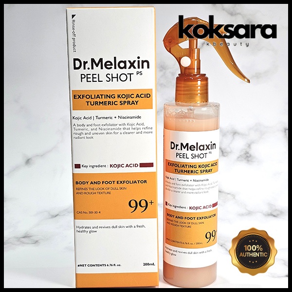 Dr.Melaxin Kojic Acid Turmeric Body Peel Shot™ Spray 200ml