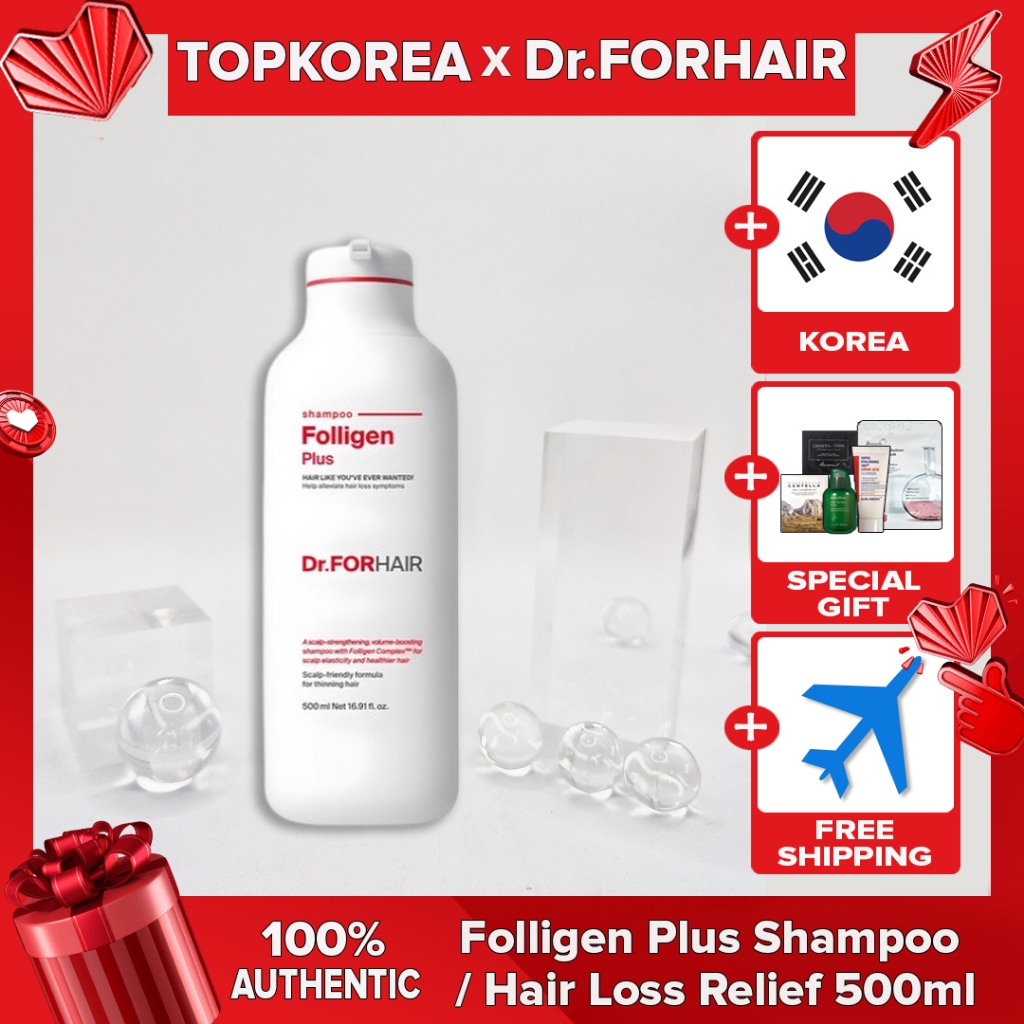 Dr.FORHAIR Folligen Plus Shampoo/Alívio Da Queda De Cabelo 500ml TOPKOREA Envio Coreia