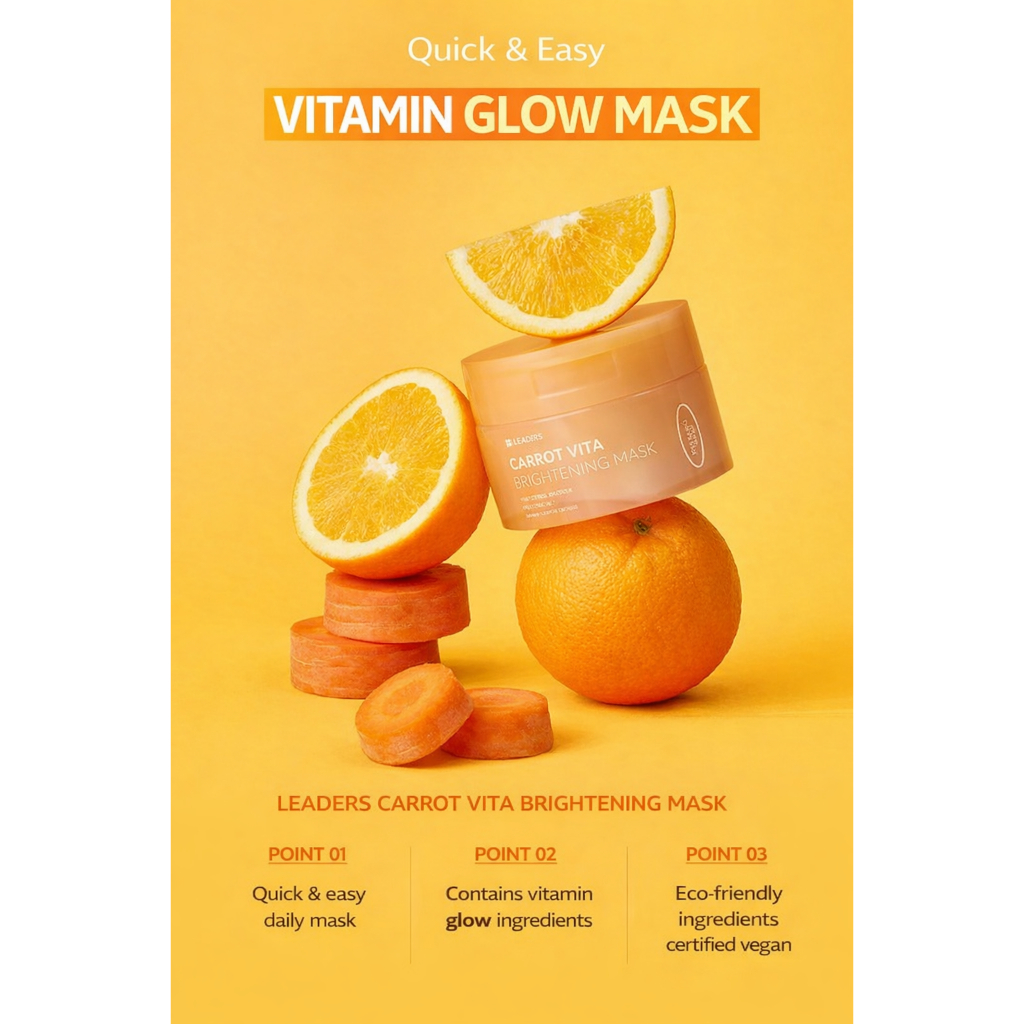 Beauty Skincare-Leaders Cart Vita Brightening Mask 14 Folhas Vitamina Radiance Care Sheet