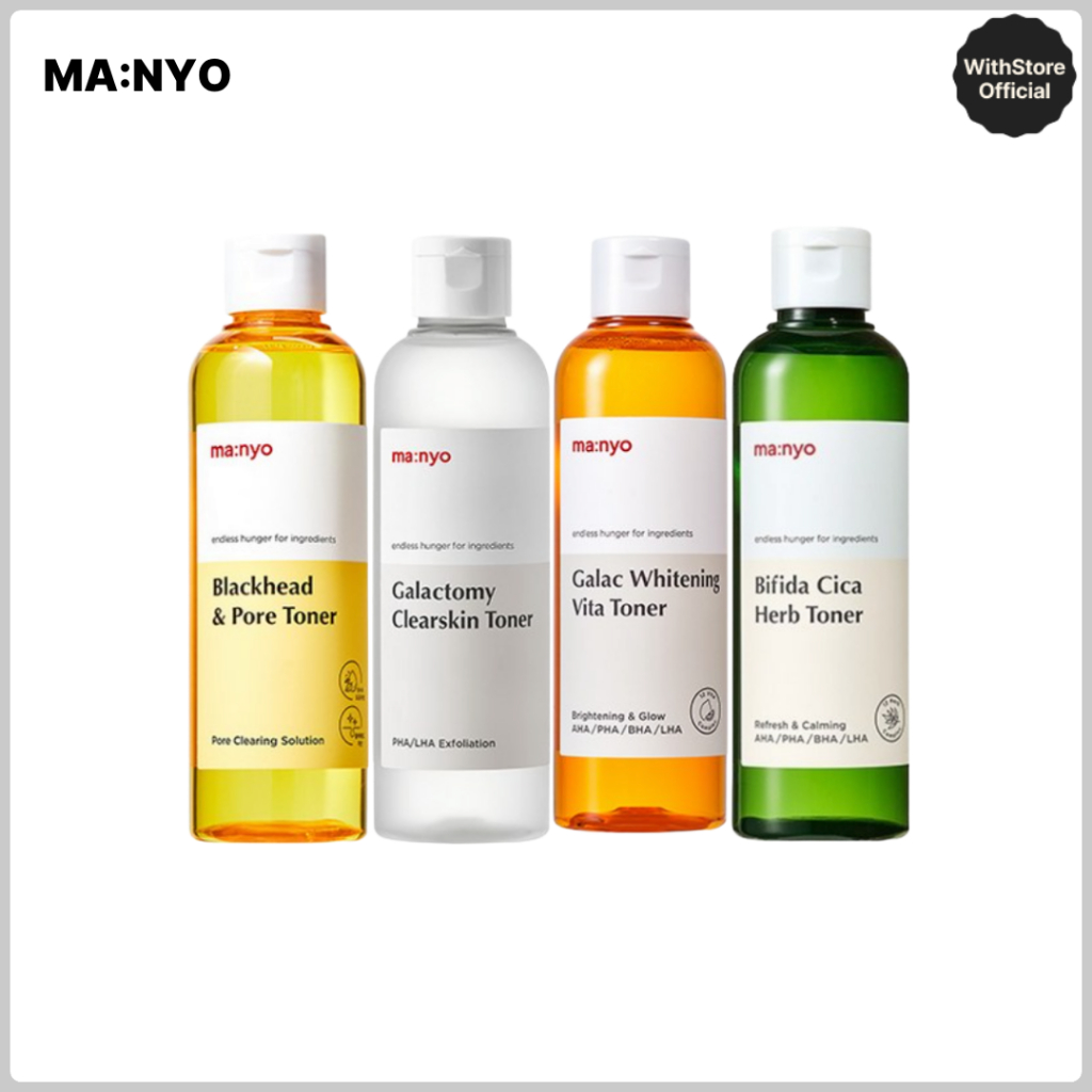 [MANYO] Toner 210ml 4tipos Galactomia/Cica Herb/Whitening Vita/Preto