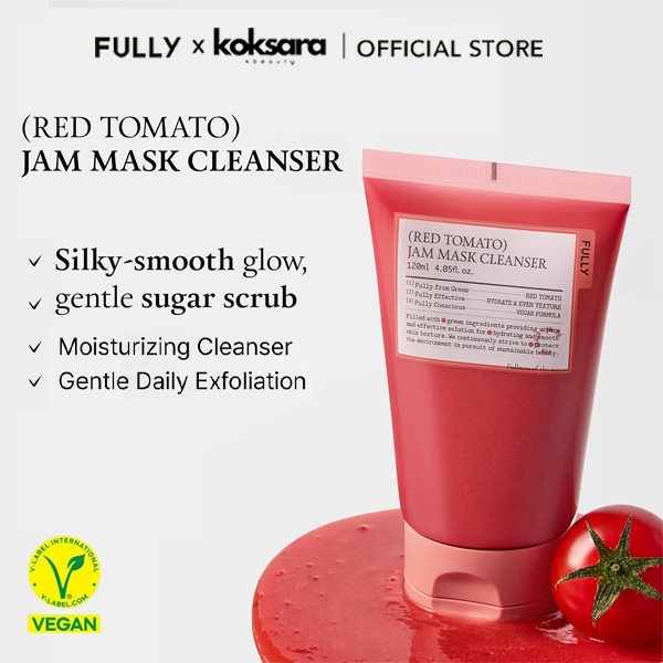 FULLY OFFICIAL Red Tomato Jam Mask Cleanser 120ml, 30ml