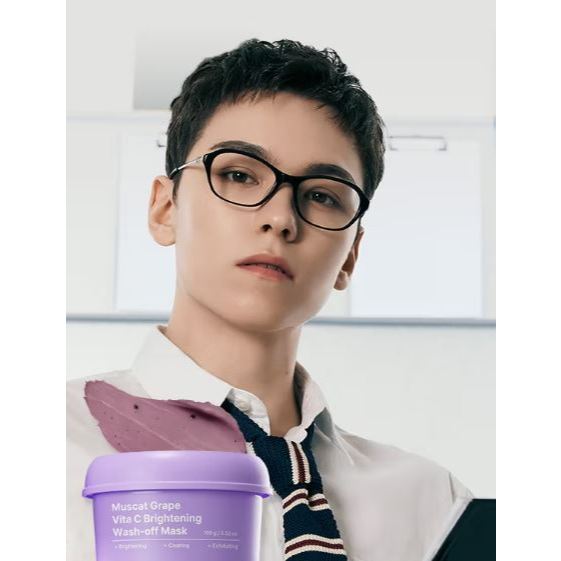 Beauty Skincare – Editor De Ingredientes Muscat Grape Vitamin Wash-Off Mask 100g Glow Care Coreano