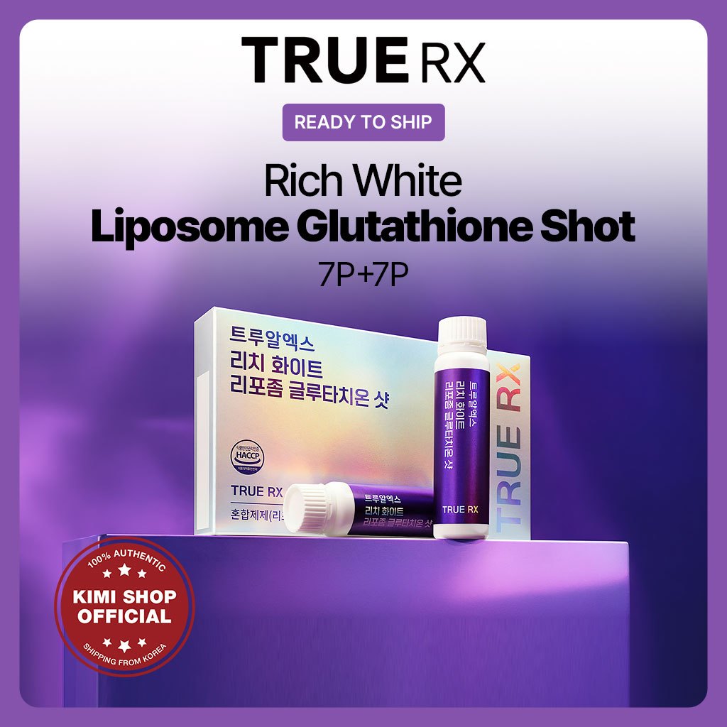 [TRUE RX] Tiro De Glutationa Lipossoma Branco Rico 7P Para Clareamento Da Pele TRUERX