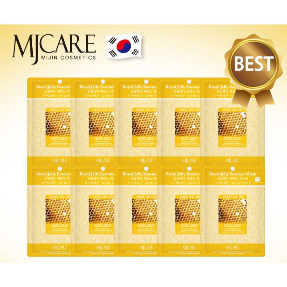 Beauty Skincare – Pacote De Máscara MJ Care Royal Jelly Essence 15 Unidades 23g De Cuidados Com A Pele Coreana