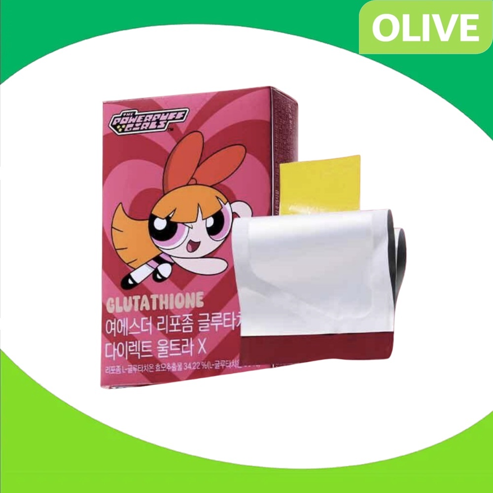[THE POWERPUFF GIRLS EDITION] Esther FORMULA Lyuh Liposome Glutationa Film Ultra X 21 Folhas Conjunto (+ Bolsa)