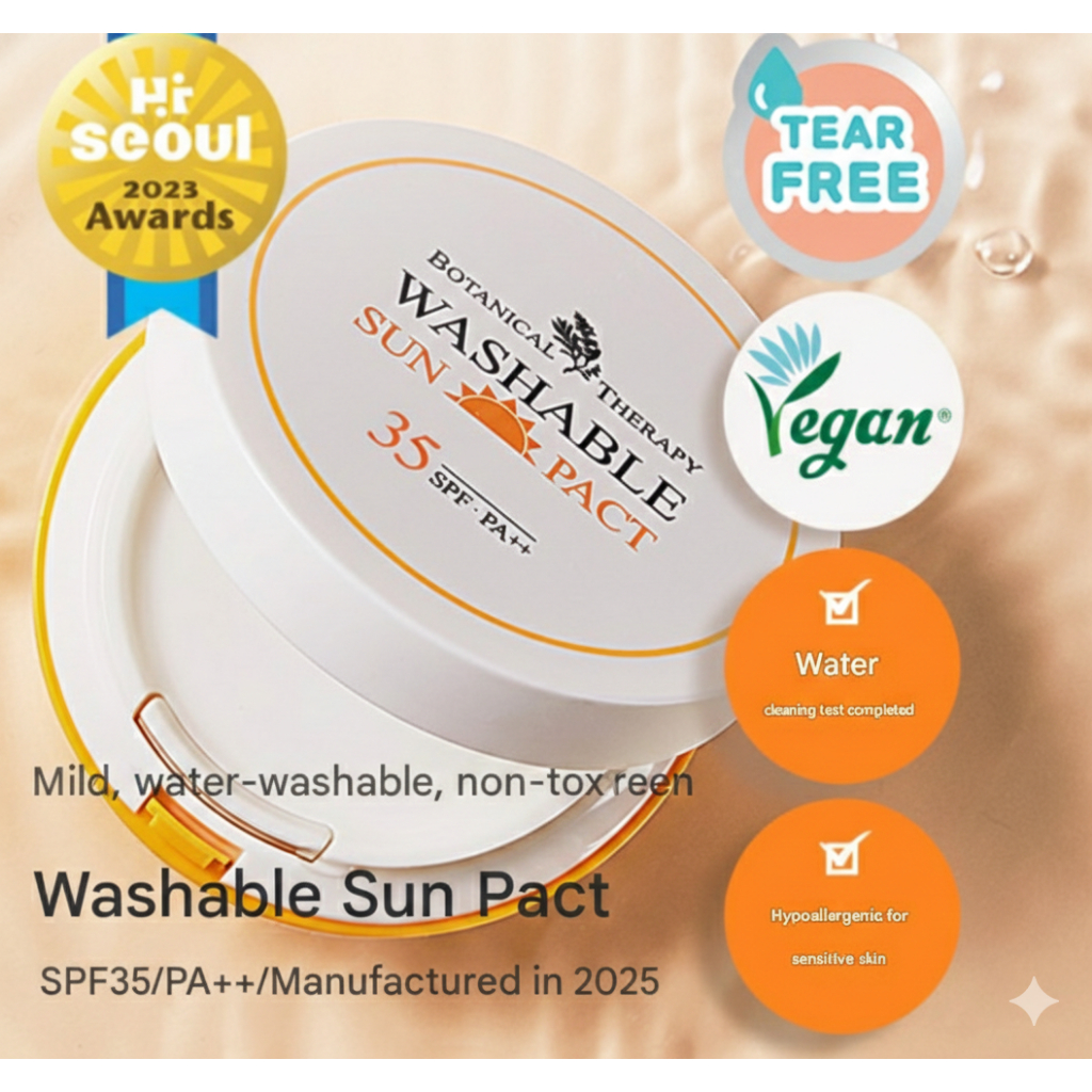 Pacto Solar Mineral Lavável Para Bebês Botanical Therapy Fps35 15g (1 Pacote)