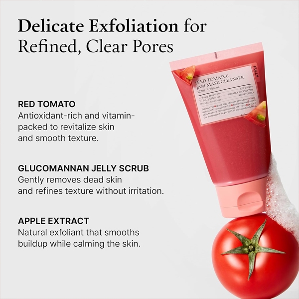 [OFFICIAL] FULLY Red Tomato Jam Mask Cleanser 120ml, 30ml · foto 2
