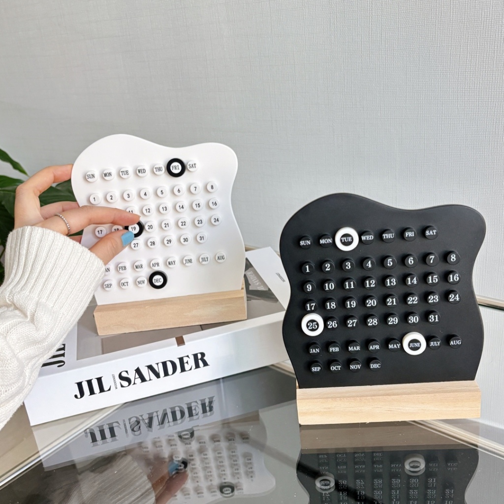 [YC Plus] Objeto Interior Do Calendário De Mesa Perpétuo Mini Ringer