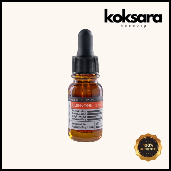 Derma Factory Idebenone 1% Ampoule (Oil) 10ml