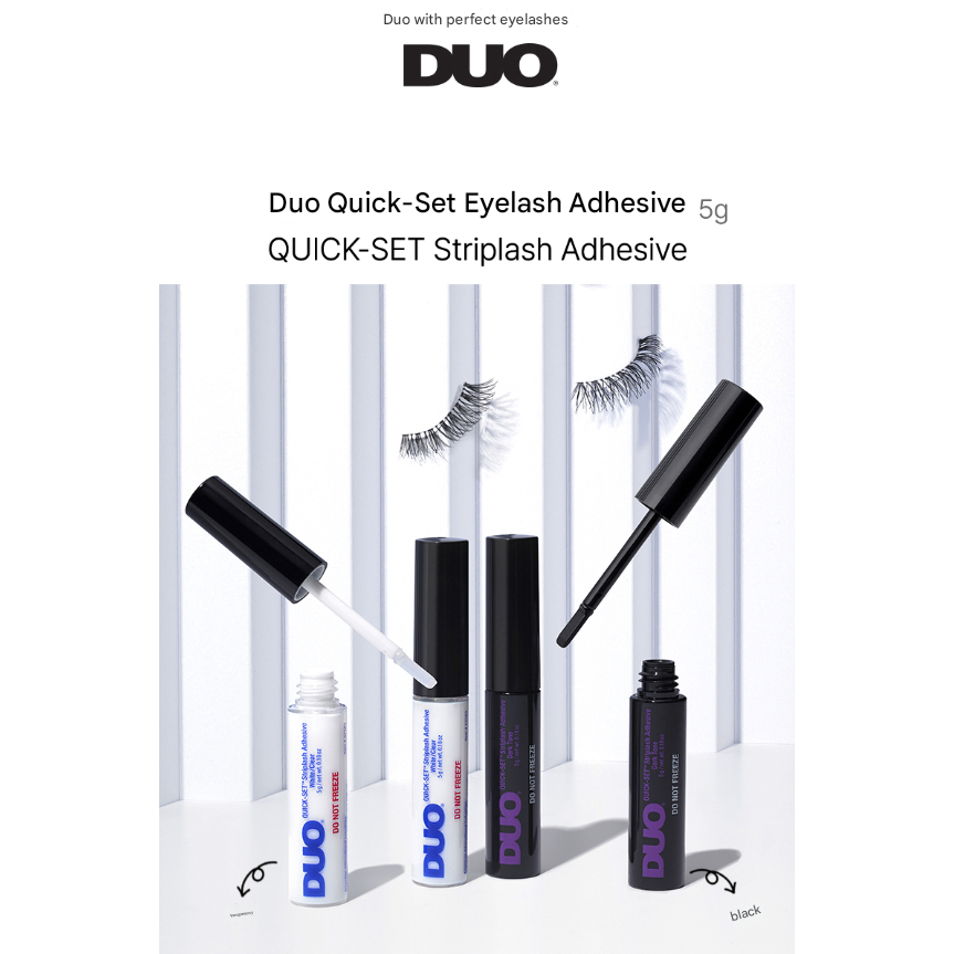 DUO Quick-Set Strip Lash Sticker Transparente 5g – Cola Para Cílios De Secagem Rápida