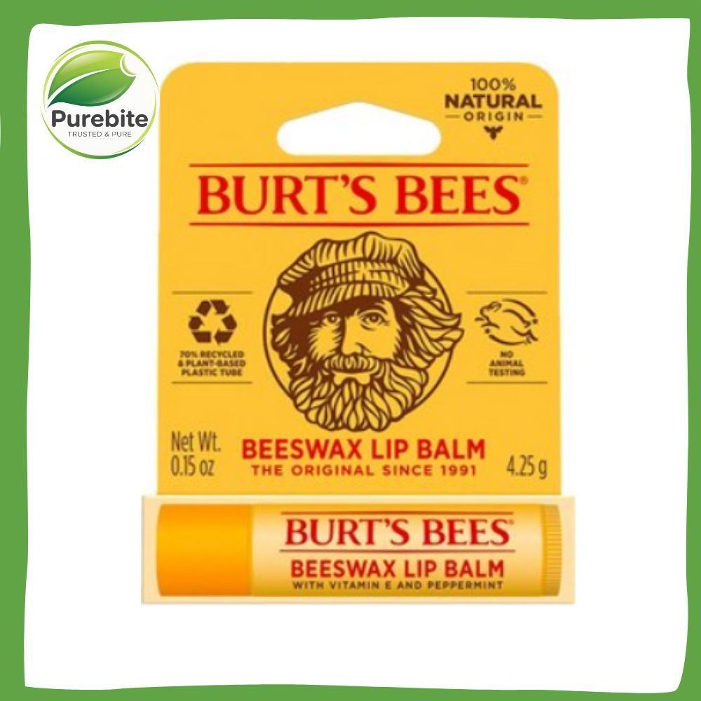 Burts Bees Bálsamo Labial Hidratante Com 1 Pacotes De Cera De Abelha Nutritiva Para Lábios Secos E Rachados