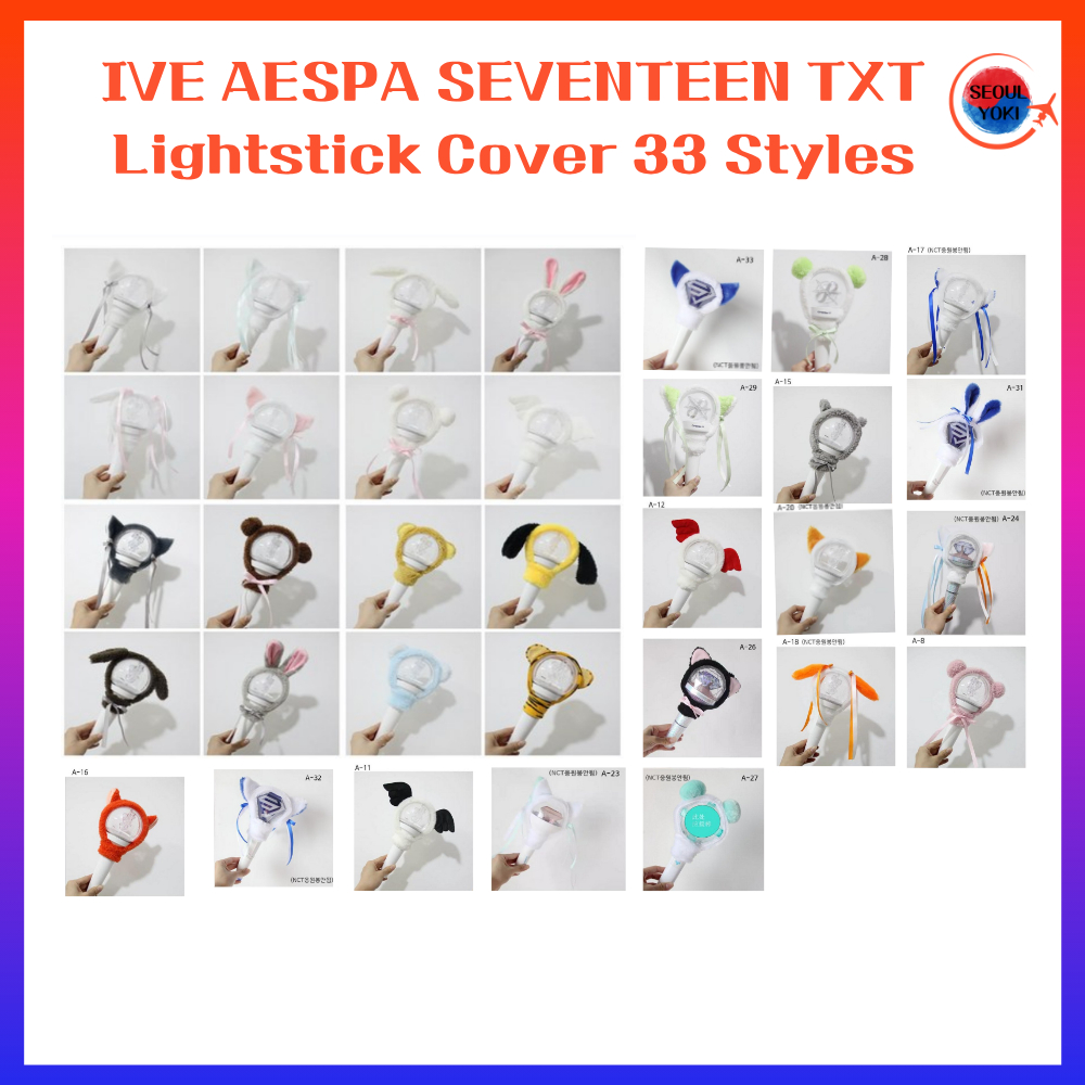 IVE AESPA Dezessete TXT Lightstick Capa 33 Estilos KPOP Bonito Seguro Elegante