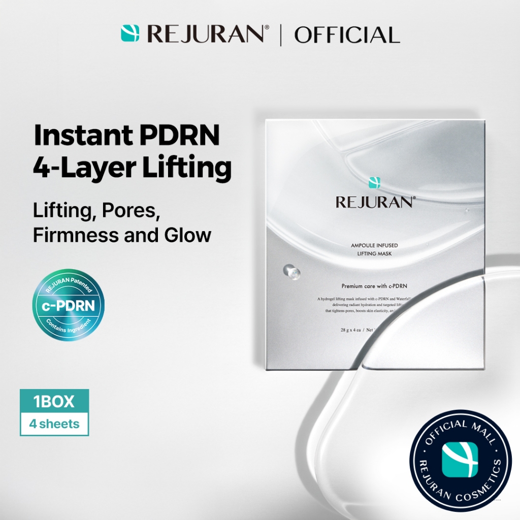 [REJURAN] Máscara Lifting Com Infusão De Ampola (4 Folhas) em Oferta na Shopee