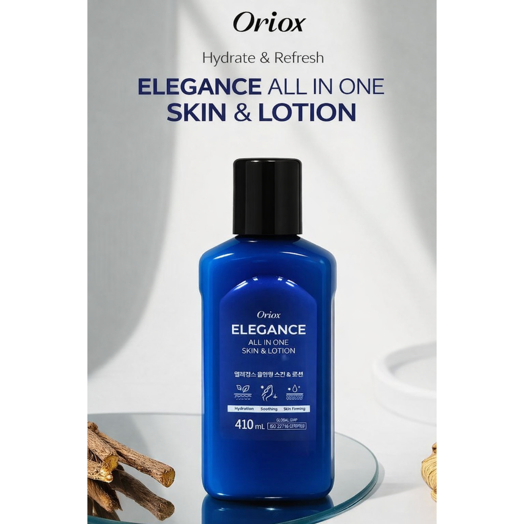 Beauty Skincare-Orix Elegance All In One Skin & Lotion 410ml Coreano Men Care