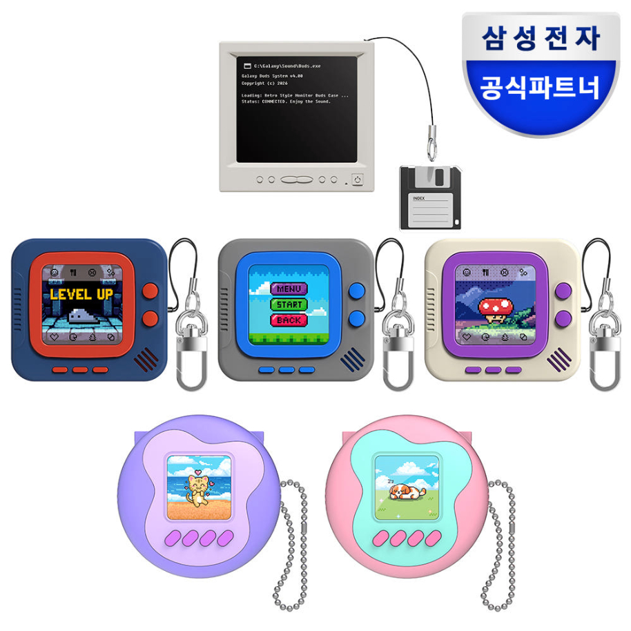 Samsung-Capa Retrô Para galaxy buds 4/4 pro pixel pocket