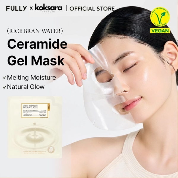 FULLY OFFICIAL Rice Ceramide Hydrogel Mask 4ea