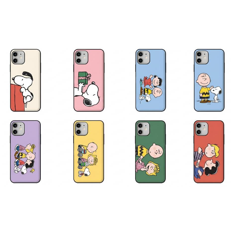 Snoopy-Melhores Amigos slot Para Cartão Porta Pára-Choques Compatível iphone gal