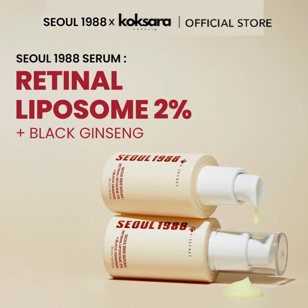 SEOUL 1988 Serum : Retinal Liposome 2% + Black Ginseng 30ml em Oferta na Shopee